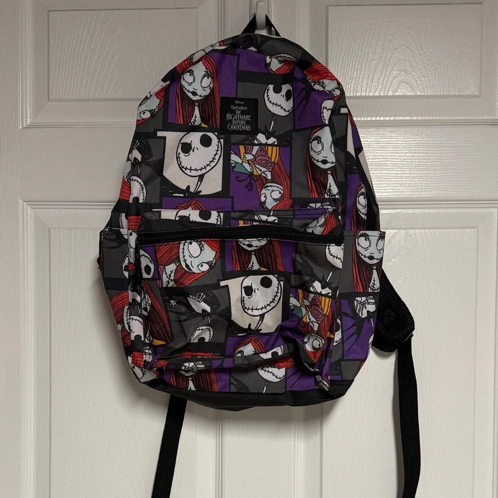 Disney Black and Purple Nightmare Before Christmas Backpack